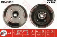 TRW Bremstrommel Hinterachse  DB4301B