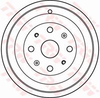 TRW Bremstrommel Hinterachse  DB4393