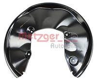 Metzger Spritzblech, Bremsscheibe Hinterachse links  6115197