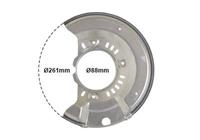 vanwezel Spritzblech, Bremsscheibe Vorderachse rechts Van Wezel 5430372