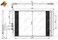 bmw Condensor, airconditioning 350035