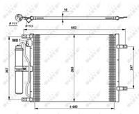 nissan Condensor, airconditioning 35783