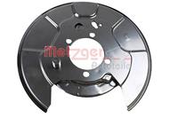 Metzger Spritzblech, Bremsscheibe Hinterachse links  6115259