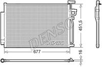 Condensor, airconditioning DENSO, u.a. für Chevrolet, Opel