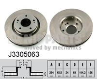Nipparts Bremsscheibe Vorderachse  J3305063