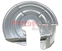 Metzger Spritzblech, Bremsscheibe Hinterachse links  6115271