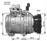 kia Compressor, airconditioning GENUINE