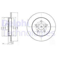Delphi Bremsscheibe Hinterachse  BG4201C
