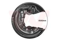 Van Wezel Spritzblech, Bremsscheibe Hinterachse links  0334373