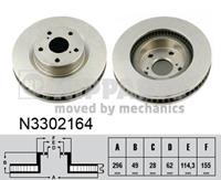 Nipparts Bremsscheibe Vorderachse  N3302164