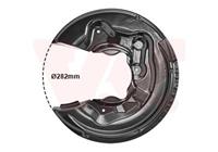Van Wezel Spritzblech, Bremsscheibe Hinterachse rechts  0334374