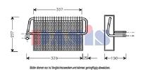 AKS Dasis Verdampfer, Klimaanlage  820660N