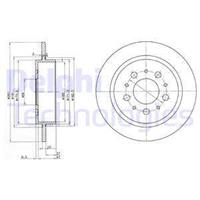 Delphi Bremsscheibe Hinterachse  BG2718