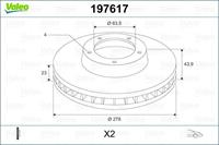 Valeo Bremsscheibe Vorderachse  197617