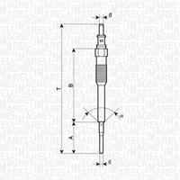 magnetimarelli Gloeibougie MAGNETI MARELLI, Spanning (Volt)7V, u.a. für Smart