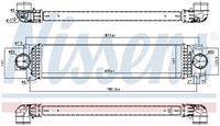 Nissens Intercooler, inlaatluchtkoeler 961236