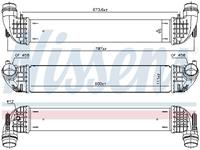 Nissens Intercooler, inlaatluchtkoeler 96140
