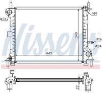 Radiateur NISSENS 62074