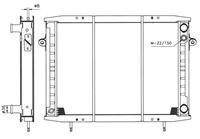 Radiator, motorkoeling NRF 50409