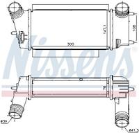 Nissens Intercooler, inlaatluchtkoeler 96252