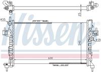 Nissens Kühler, Motorkühlung  63094