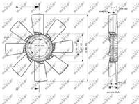 NRF Koelventilatorwiel 49863