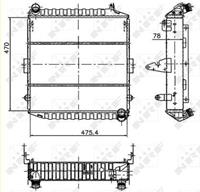 Radiator, motorkoeling NRF 50473