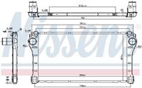 Nissens Intercooler, inlaatluchtkoeler 96408