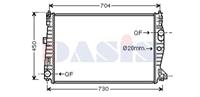 aksdasis Kühler, Motorkühlung AKS Dasis 010019N