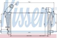 Nissens Interkoeler, tussenkoeler 96590