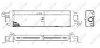 NRF Intercooler, inlaatluchtkoeler 30038