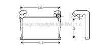 avacooling Intercooler, inlaatluchtkoeler AVA COOLING MN4035