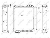 Radiator, motorkoeling NRF 54075