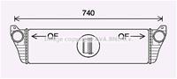 mercedes Intercooler, inlaatluchtkoeler MS4690