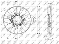 NRF Lüfterrad, Motorkühlung  49831