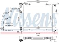 Radiator, motorkoeling NISSENS 61000