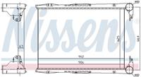 Intercooler, inlaatluchtkoeler NISSENS 96968