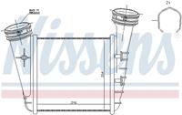 Nissens Intercooler, inlaatluchtkoeler 96468