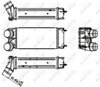 NRF Intercooler, inlaatluchtkoeler 30191