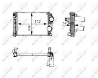 NRF Intercooler, inlaatluchtkoeler 30210