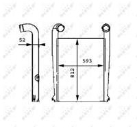 NRF Intercooler, inlaatluchtkoeler 30217