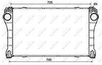 NRF Intercooler, inlaatluchtkoeler 30244