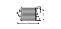 International Radiators INTERCOOLER FIAT IDEA 19JTD handgeschakeld 17004309