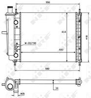 fiat Radiateur