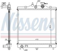 Radiator, motorkoeling NISSENS 66655