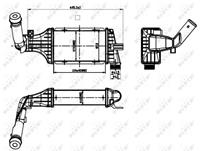 NRF Intercooler, inlaatluchtkoeler 30428