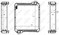 Radiator, motorkoeling NRF 58594