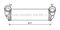 Ava Quality Cooling Intercooler, inlaatluchtkoeler BWA4543