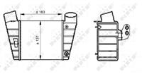 NRF Intercooler, inlaatluchtkoeler 30544