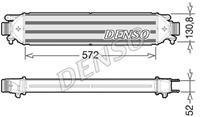 Denso Intercooler, inlaatluchtkoeler DIT09103